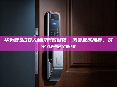 华为智选3D人脸识别智能锁，鸿蒙互联加持，筑牢入户安全防线