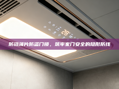 防撬薄片防盗门锁，筑牢家门安全的隐形防线
